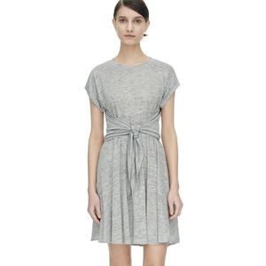 Rebecca Taylor Jersey Wrap Dress - Grey Melange